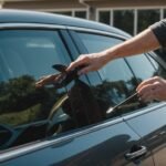 applying window tint film